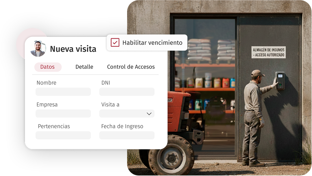 Almacenes de insumos y maquinaria