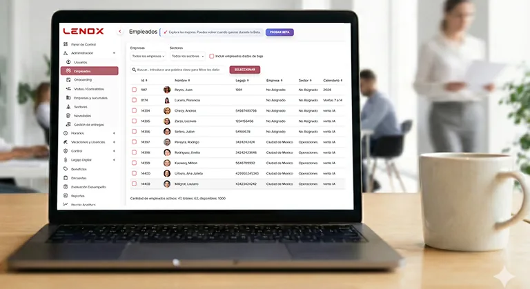 Software de recursos humanos para PyMEs y control horario digital