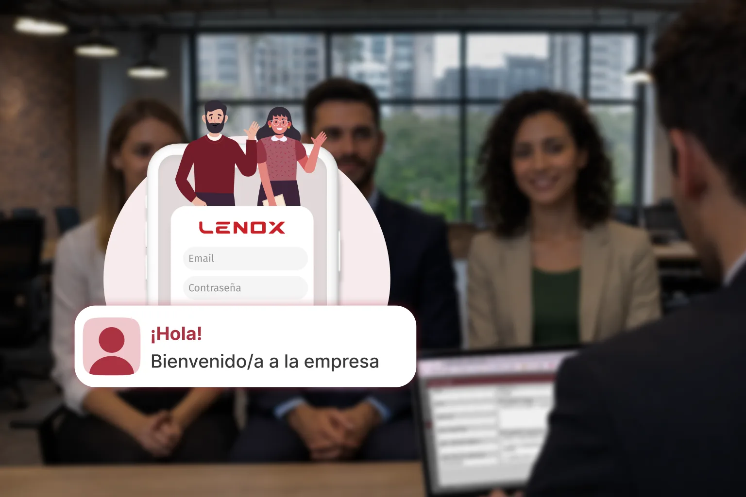 Onboarding antes del primer día con documentos y firma digital en Lenox HR