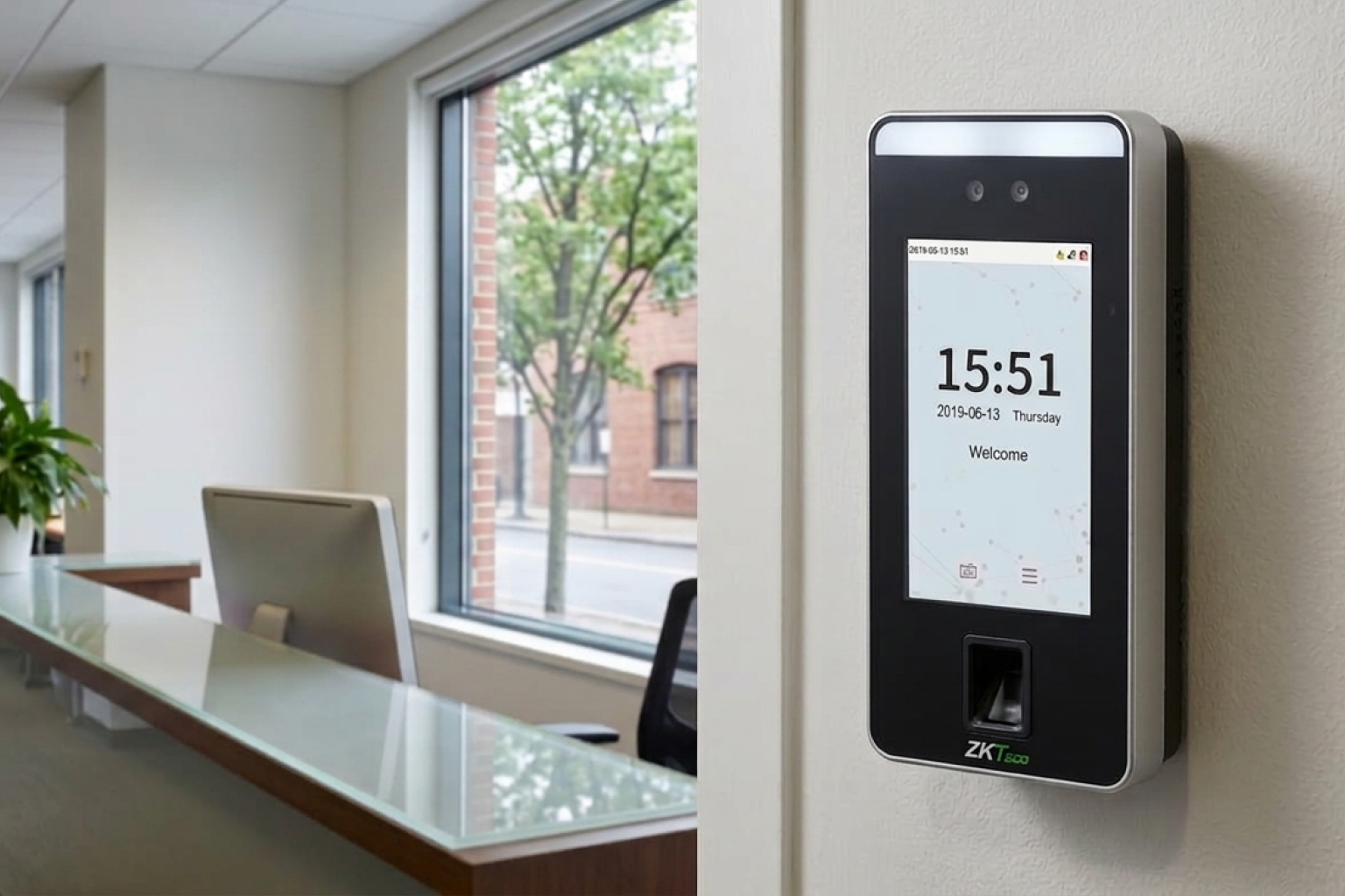 ZKTeco SpeedFace V5L terminal biométrico facial para control de asistencia en Argentina