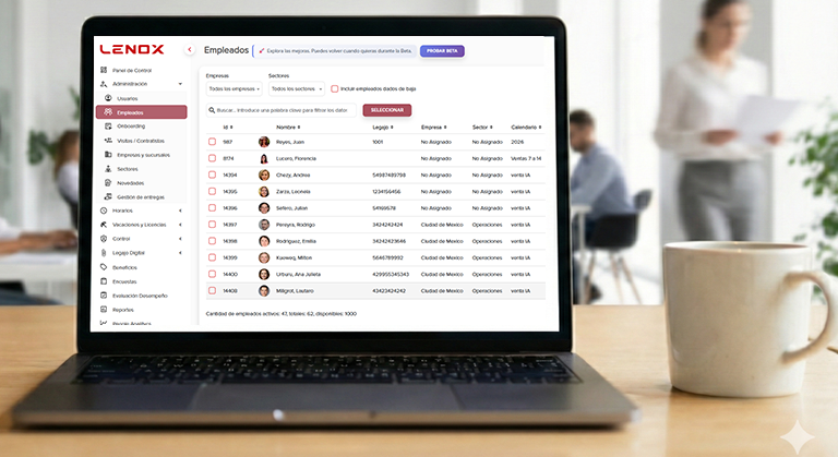 Software de recursos humanos para PyMEs y control horario digital