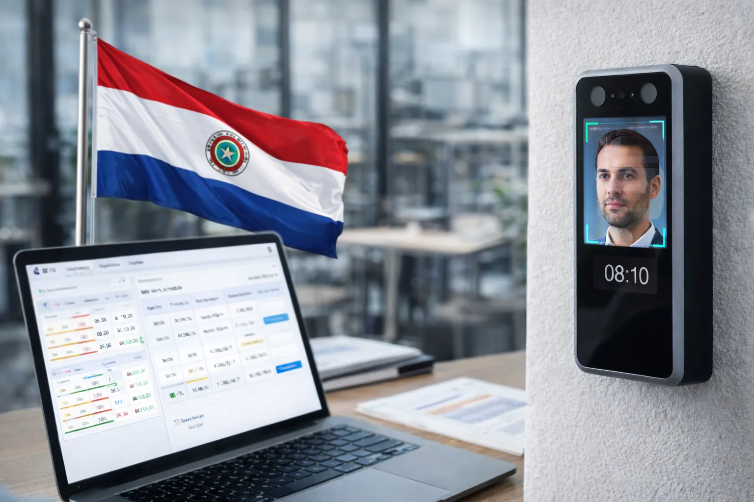 Jornada laboral Paraguay: Código del Trabajo, IPS, control de asistencia biométrico y Lenox HR