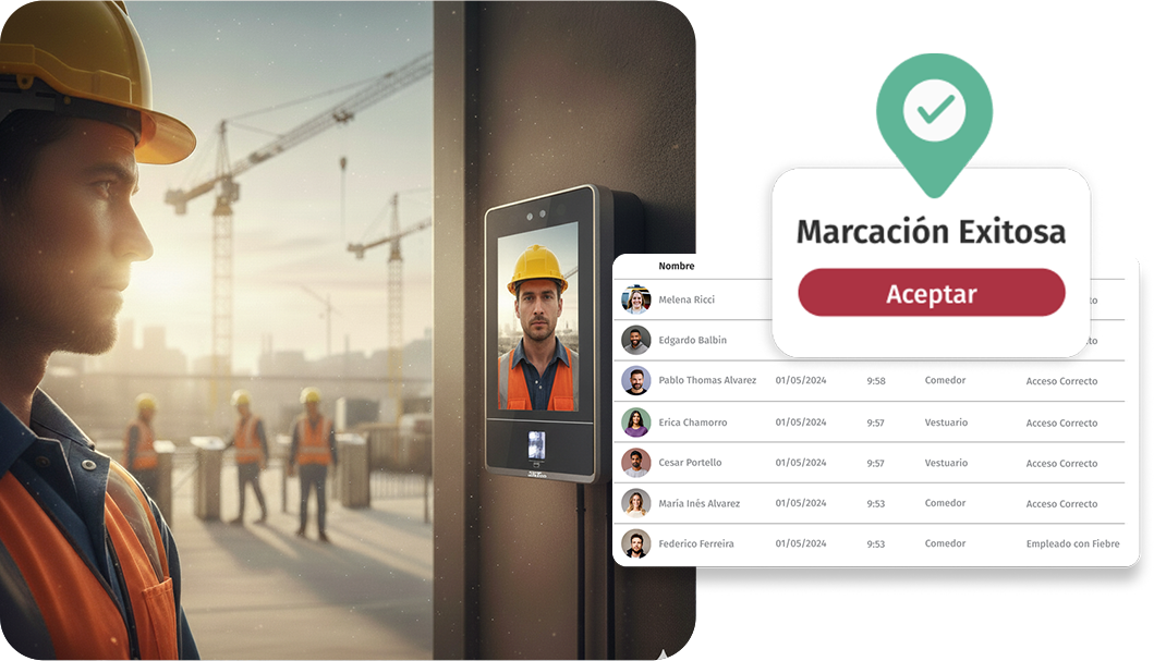 Control de asistencia en obra
