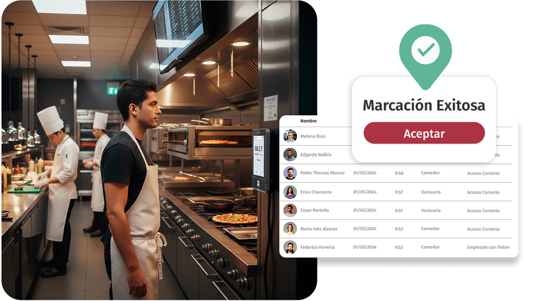 Control de turnos en cocina y salón