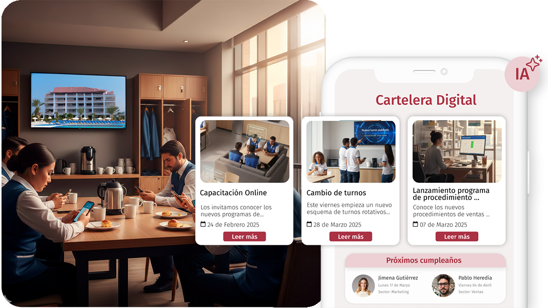 Vacaciones en hotelería